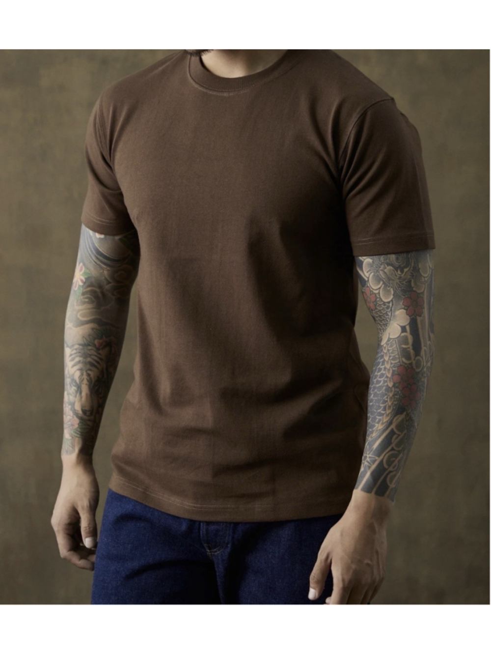 9 oz Cotton Tubular T-Shirt - Coffee S